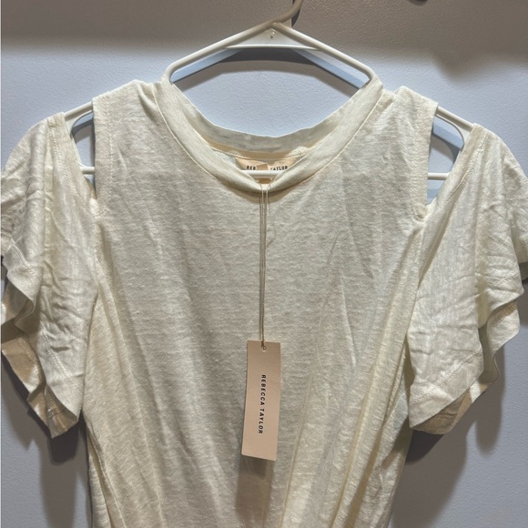 NWT REBECCA TAYLOR LINEN TOP - Picture 3 of 8
